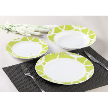 18 Piece Decal Porcelain Dinner Set